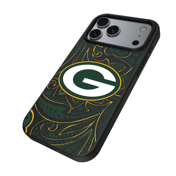 Green Bay Packers Paisley iPhone MagSafe Compatible Phone Case for Apple iPhone Iso.Jpg