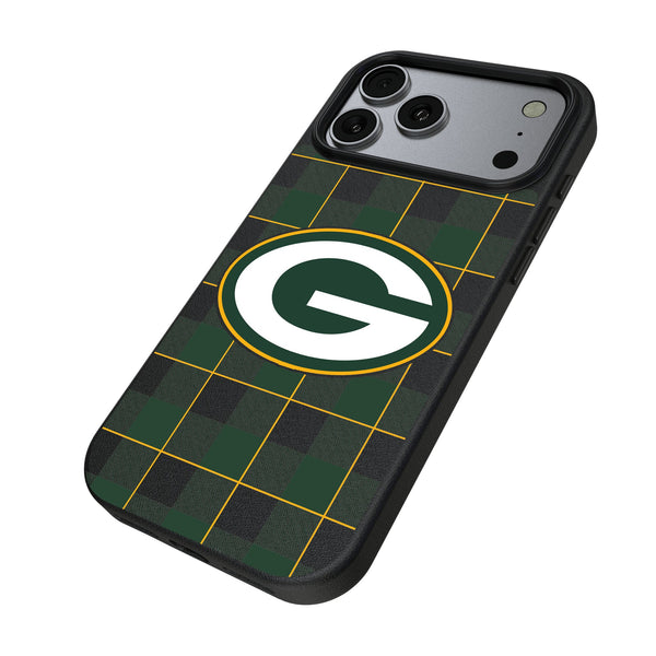 Green Bay Packers Plaid iPhone MagSafe Compatible Phone Case for Apple iPhone Iso.Jpg