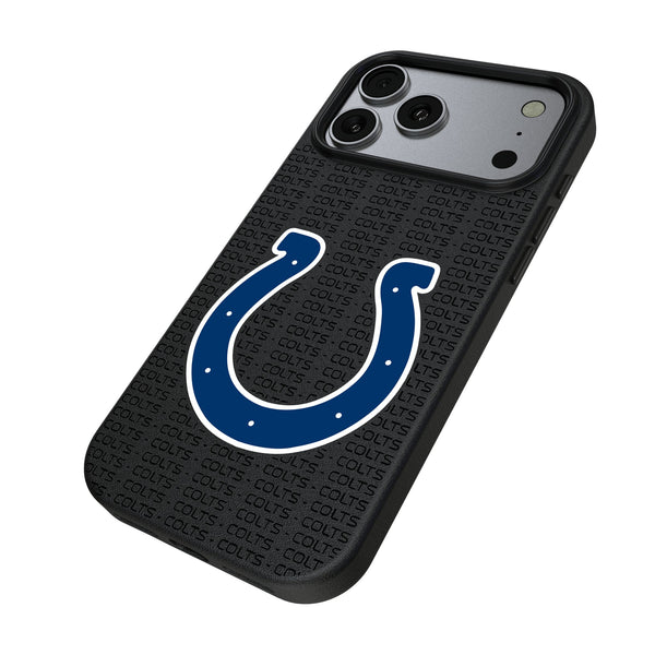 Indianapolis Colts Text Backdrop iPhone MagSafe Compatible Phone Case for Apple iPhone Iso.Jpg