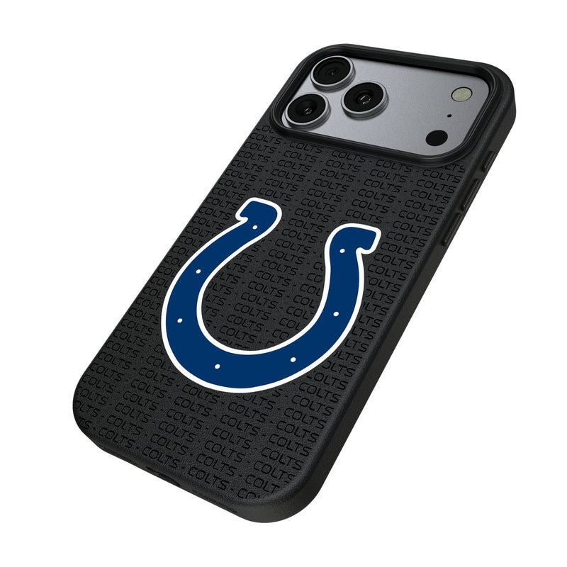Indianapolis Colts Text Backdrop iPhone MagSafe Compatible Phone Case for Apple iPhone Iso.Jpg