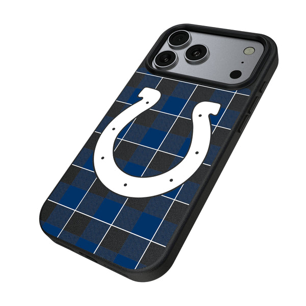 Indianapolis Colts Plaid iPhone MagSafe Compatible Phone Case for Apple iPhone Iso.Jpg