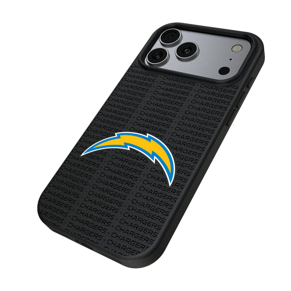 Los Angeles Chargers Text Backdrop iPhone MagSafe Compatible Phone Case for Apple iPhone Iso.Jpg