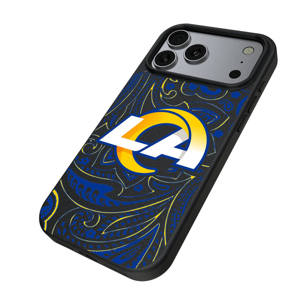 Los Angeles Rams Paisley iPhone MagSafe Compatible Phone Case for Apple iPhone Iso.Jpg