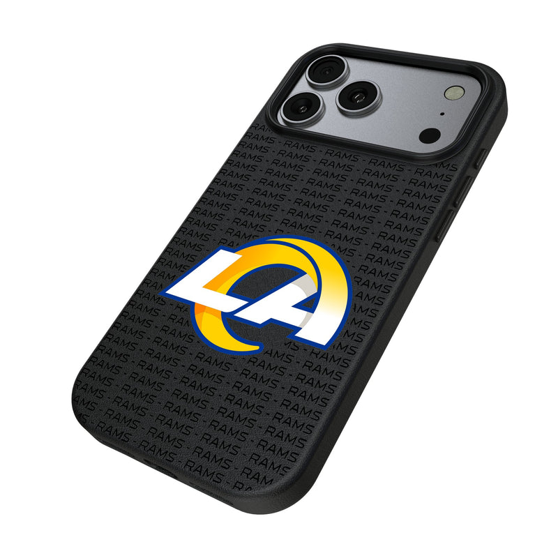 Los Angeles Rams Text Backdrop iPhone MagSafe Compatible Phone Case for Apple iPhone Iso.Jpg