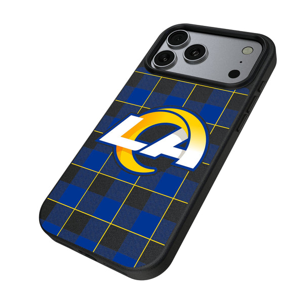 Los Angeles Rams Plaid iPhone MagSafe Compatible Phone Case for Apple iPhone Iso.Jpg