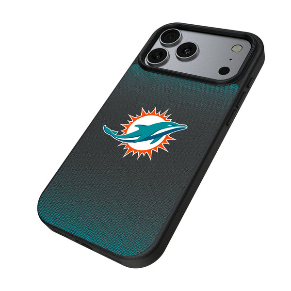 Miami Dolphins Linen iPhone MagSafe Compatible Phone Case for Apple iPhone Iso.Jpg