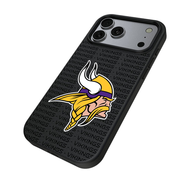 Minnesota Vikings Text Backdrop iPhone MagSafe Compatible Phone Case for Apple iPhone Iso.Jpg