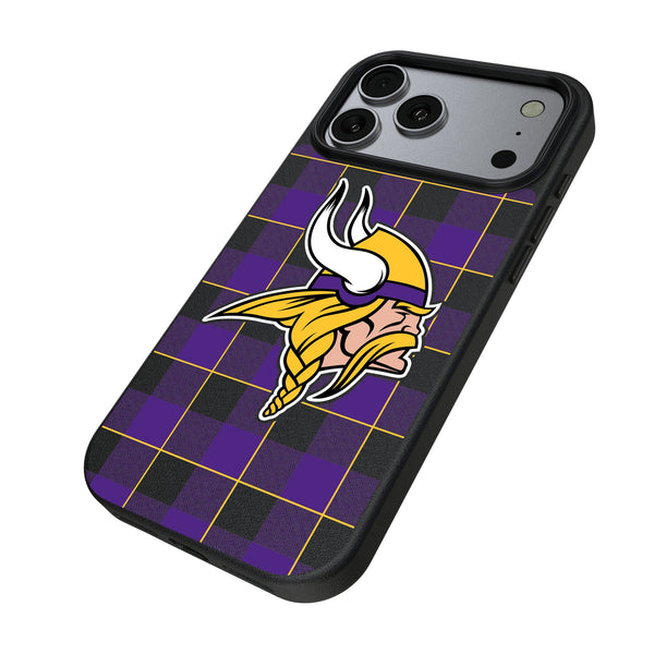 Minnesota Vikings Plaid iPhone MagSafe Compatible Phone Case for Apple iPhone Iso.Jpg