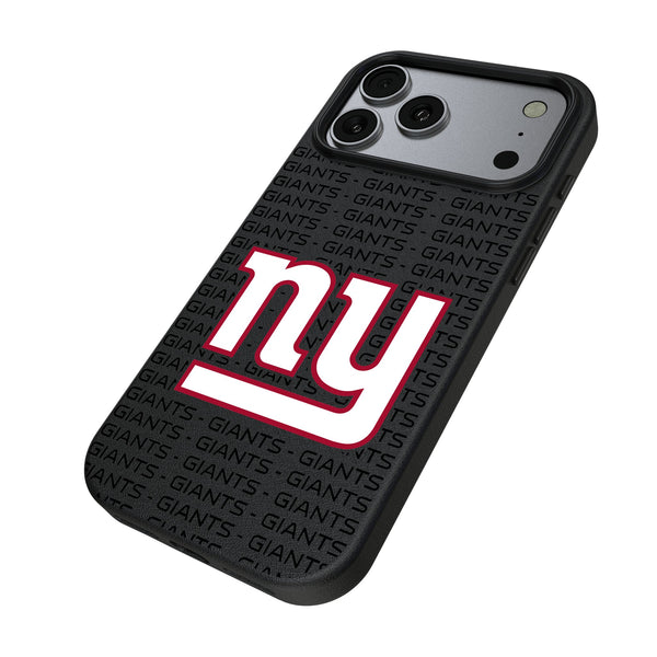 New York Giants Text Backdrop iPhone MagSafe Compatible Phone Case for Apple iPhone Iso.Jpg