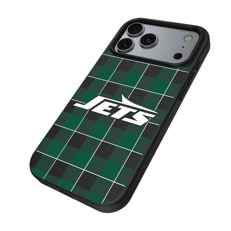 New York Jets Plaid iPhone MagSafe Compatible Phone Case for Apple iPhone Iso.Jpg