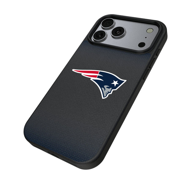 New England Patriots Linen iPhone MagSafe Compatible Phone Case for Apple iPhone Iso.Jpg
