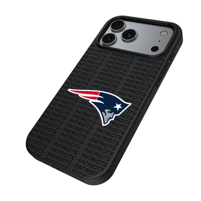New England Patriots Text Backdrop iPhone MagSafe Compatible Phone Case for Apple iPhone Iso.Jpg