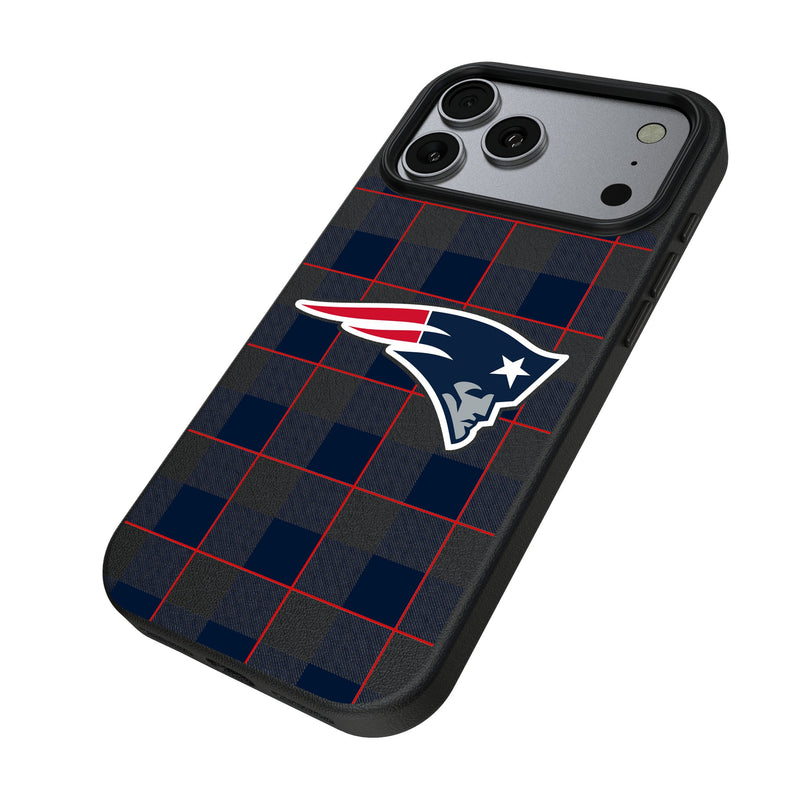 New England Patriots Plaid iPhone MagSafe Compatible Phone Case for Apple iPhone Iso.Jpg