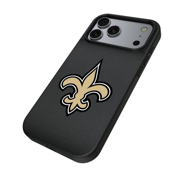 New Orleans Saints Linen iPhone MagSafe Compatible Phone Case for Apple iPhone Iso.Jpg