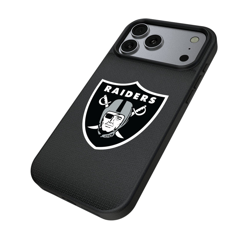 Las Vegas Raiders Linen iPhone MagSafe Compatible Phone Case for Apple iPhone Iso.Jpg
