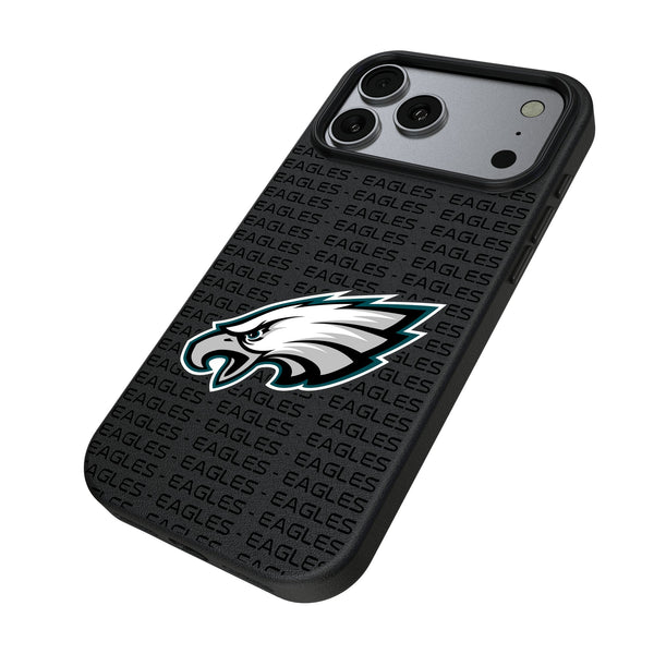 Philadelphia Eagles Text Backdrop iPhone MagSafe Compatible Phone Case for Apple iPhone Iso.Jpg