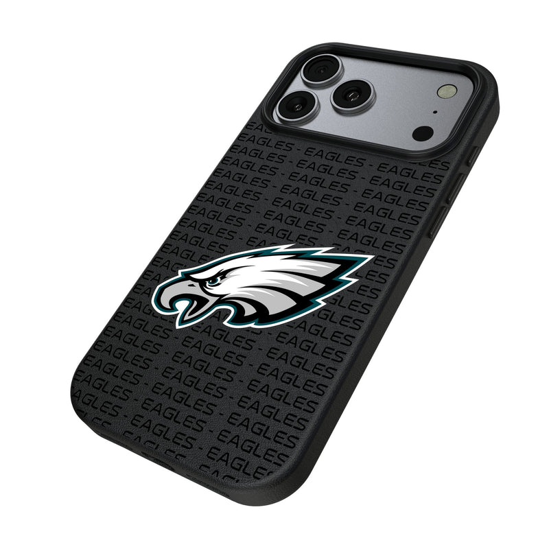 Philadelphia Eagles Text Backdrop iPhone MagSafe Compatible Phone Case for Apple iPhone Iso.Jpg