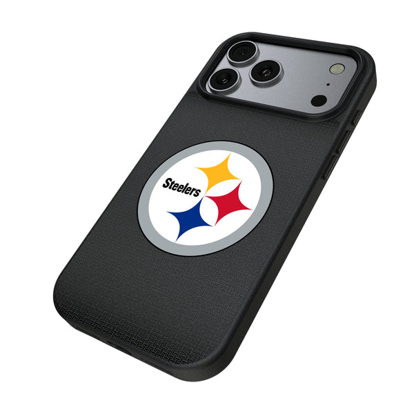 Pittsburgh Steelers Linen iPhone MagSafe Compatible Phone Case for Apple iPhone Iso.Jpg