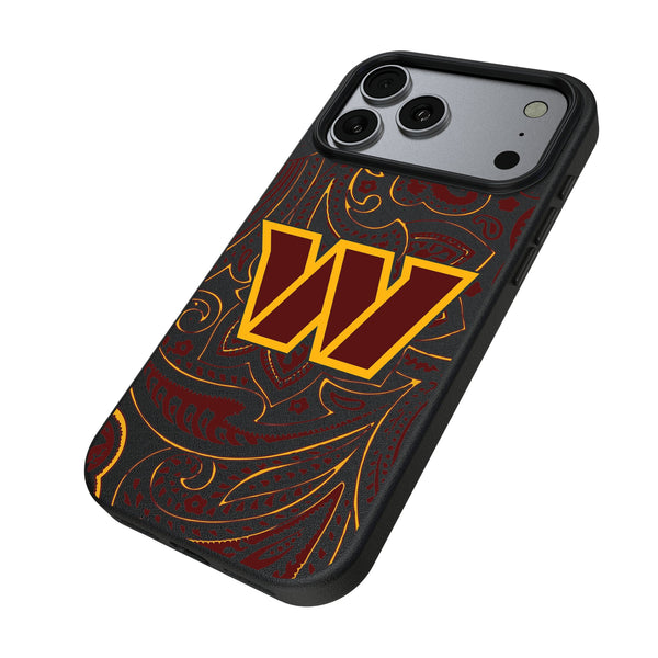 Washington Commanders Paisley iPhone MagSafe Compatible Phone Case for Apple iPhone Iso.Jpg