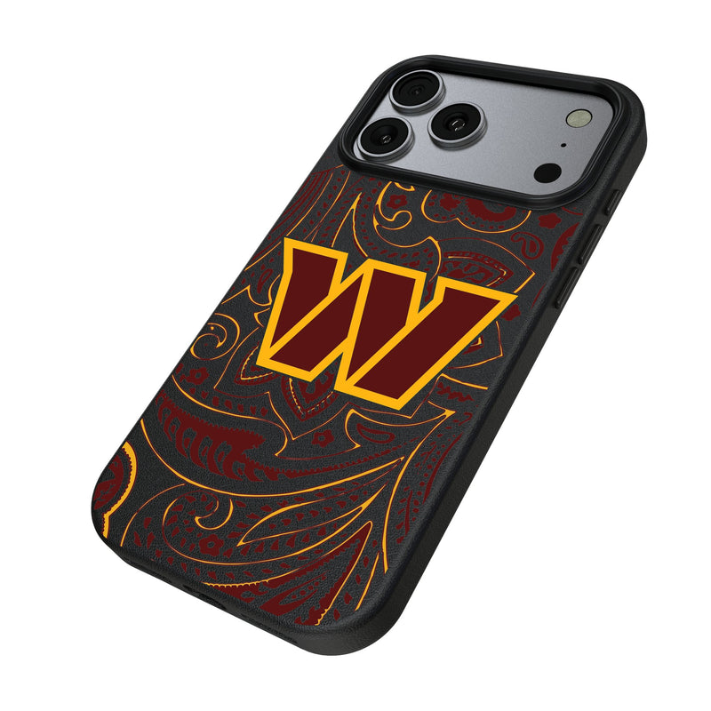 Washington Commanders Paisley iPhone MagSafe Compatible Phone Case for Apple iPhone Iso.Jpg