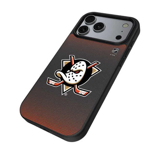 Anaheim Ducks Linen iPhone MagSafe Compatible Phone Case for Apple iPhone Iso.Jpg