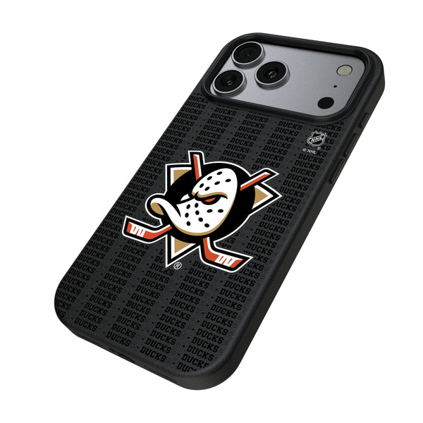 Anaheim Ducks Text Backdrop iPhone MagSafe Compatible Phone Case for Apple iPhone Iso.Jpg