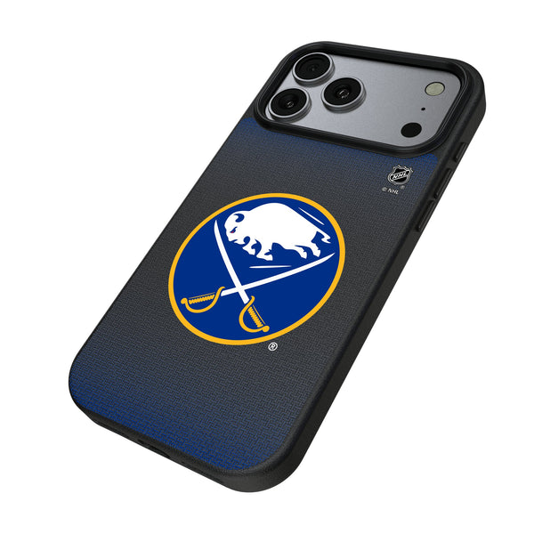 Buffalo Sabres Linen iPhone MagSafe Compatible Phone Case for Apple iPhone Iso.Jpg