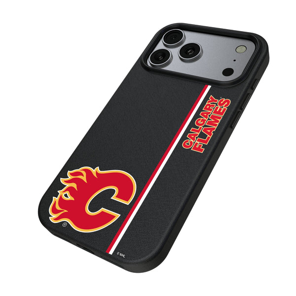 Calgary Flames Sidebar iPhone MagSafe Compatible Phone Case for Apple iPhone Iso.Jpg