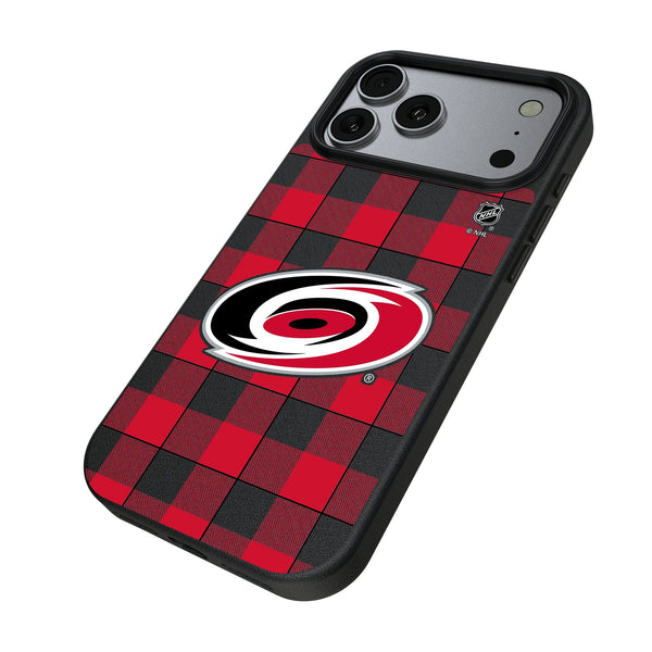 Carolina Hurricanes Plaid iPhone MagSafe Compatible Phone Case for Apple iPhone Iso.Jpg
