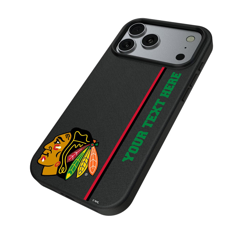 Chicago Blackhawks Personalized Sidebard iPhone MagSafe Compatible Phone Case for Apple iPhone Iso.Jpg