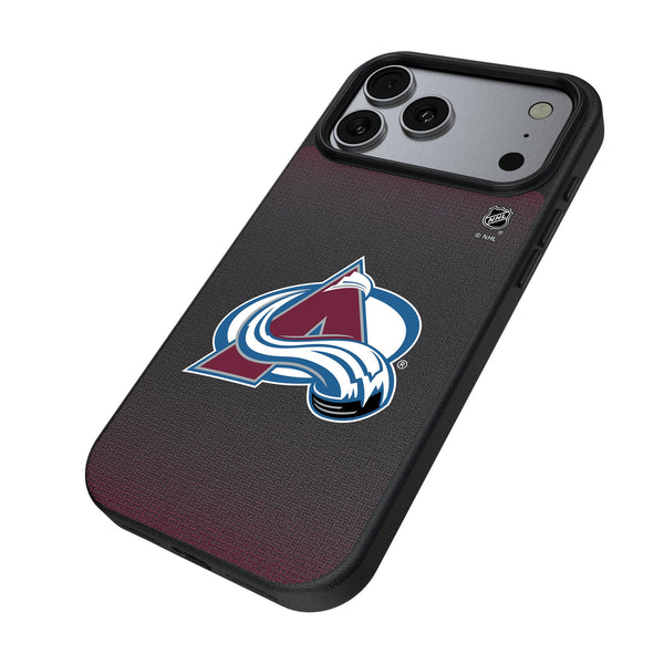 Colorado Avalanche Linen iPhone MagSafe Compatible Phone Case for Apple iPhone Iso.Jpg