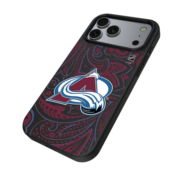 Colorado Avalanche Paisley iPhone MagSafe Compatible Phone Case for Apple iPhone Iso.Jpg