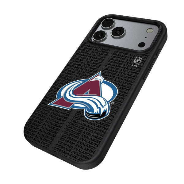 Colorado Avalanche Text Backdrop iPhone MagSafe Compatible Phone Case for Apple iPhone Iso.Jpg