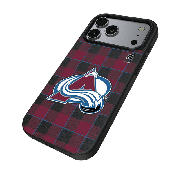 Colorado Avalanche Plaid iPhone MagSafe Compatible Phone Case for Apple iPhone Iso.Jpg