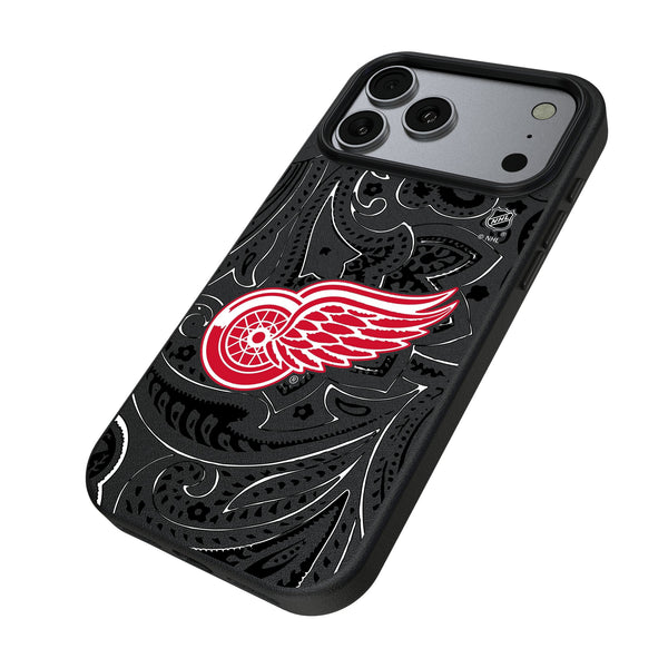 Detroit Red Wings Paisley iPhone MagSafe Compatible Phone Case for Apple iPhone Iso.Jpg