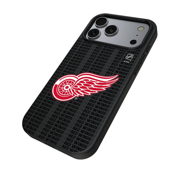 Detroit Red Wings Text Backdrop iPhone MagSafe Compatible Phone Case for Apple iPhone Iso.Jpg