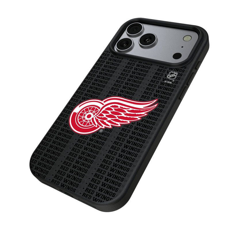 Detroit Red Wings Text Backdrop iPhone MagSafe Compatible Phone Case for Apple iPhone Iso.Jpg