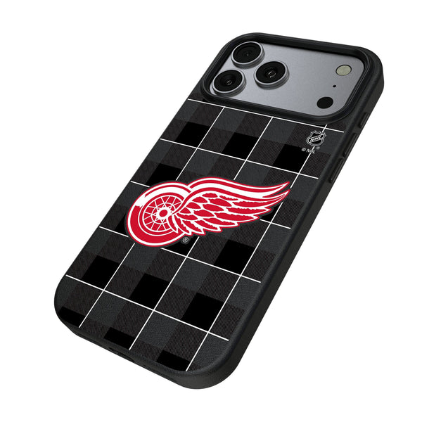 Detroit Red Wings Plaid iPhone MagSafe Compatible Phone Case for Apple iPhone Iso.Jpg