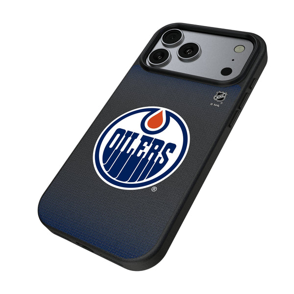 Edmonton Oilers Linen iPhone MagSafe Compatible Phone Case for Apple iPhone Iso.Jpg
