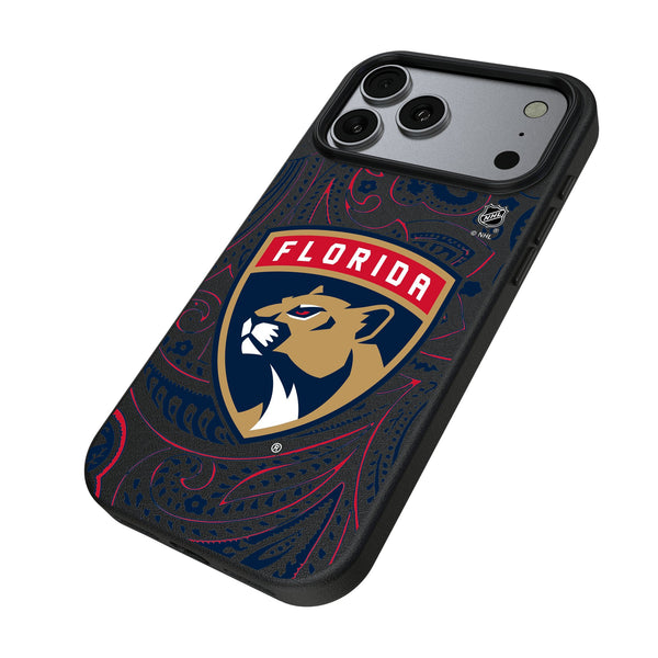 Florida Panthers Paisley iPhone MagSafe Compatible Phone Case for Apple iPhone Iso.Jpg