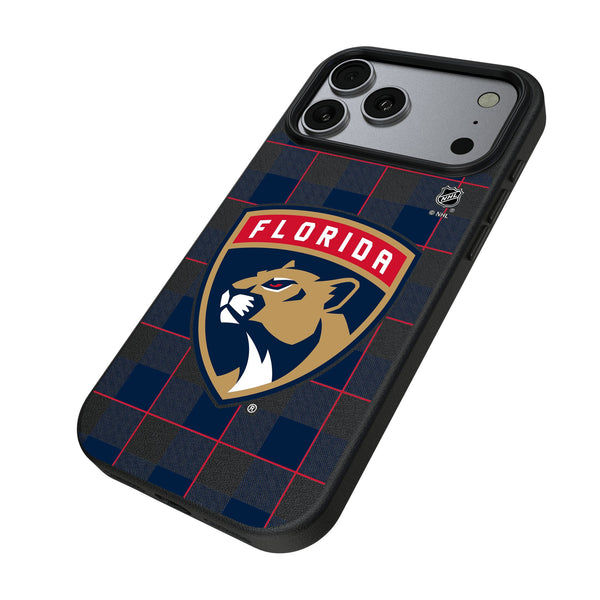 Florida Panthers Plaid iPhone MagSafe Compatible Phone Case for Apple iPhone Iso.Jpg