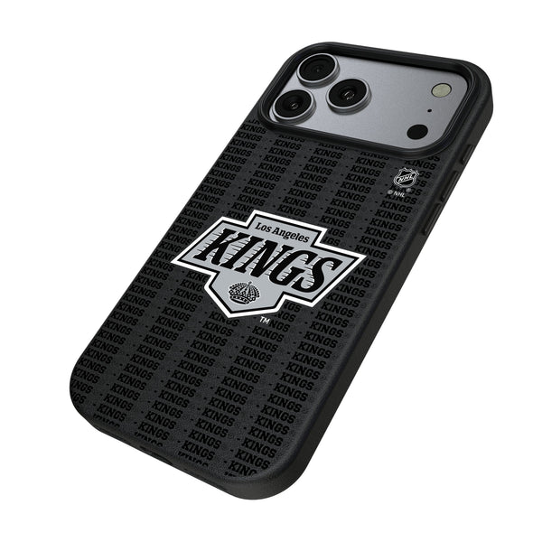 LA Kings Text Backdrop iPhone MagSafe Compatible Phone Case for Apple iPhone Iso.Jpg