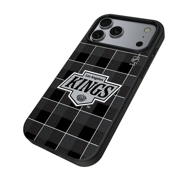 LA Kings Plaid iPhone MagSafe Compatible Phone Case for Apple iPhone Iso.Jpg