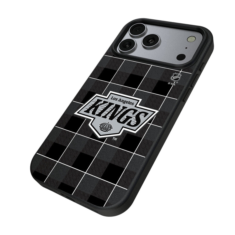 LA Kings Plaid iPhone MagSafe Compatible Phone Case for Apple iPhone Iso.Jpg