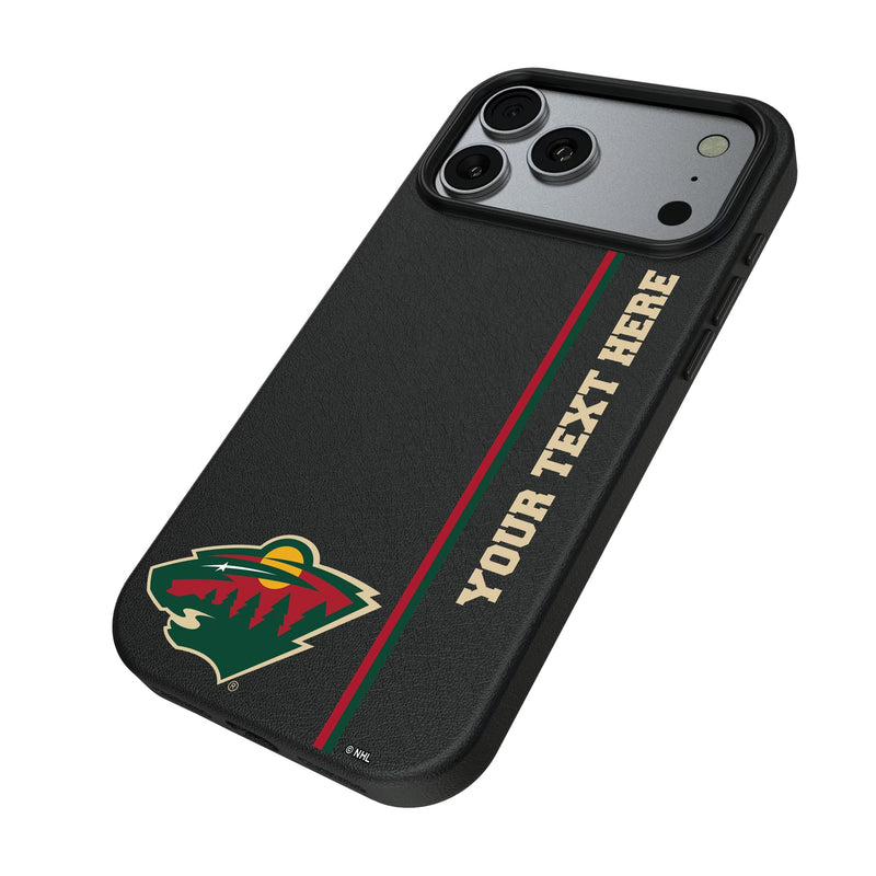 Minnesota Wild Personalized Sidebard iPhone MagSafe Compatible Phone Case for Apple iPhone Iso.Jpg