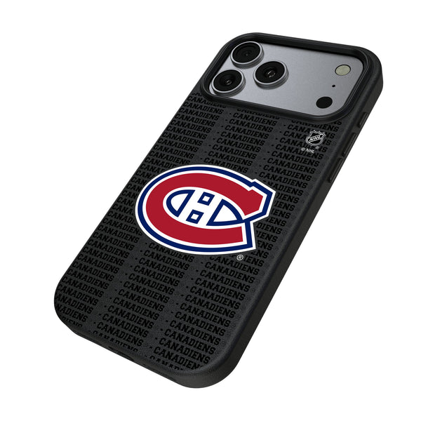 Montreal Canadiens Text Backdrop iPhone MagSafe Compatible Phone Case for Apple iPhone Iso.Jpg
