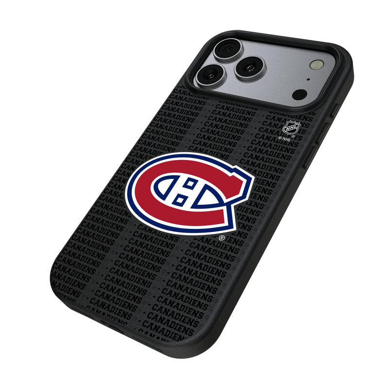 Montreal Canadiens Text Backdrop iPhone MagSafe Compatible Phone Case for Apple iPhone Iso.Jpg