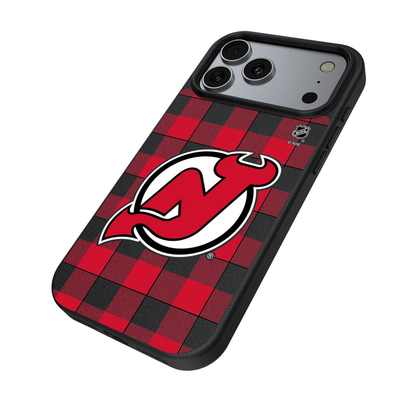 New Jersey Devils Plaid iPhone MagSafe Compatible Phone Case for Apple iPhone Iso.Jpg