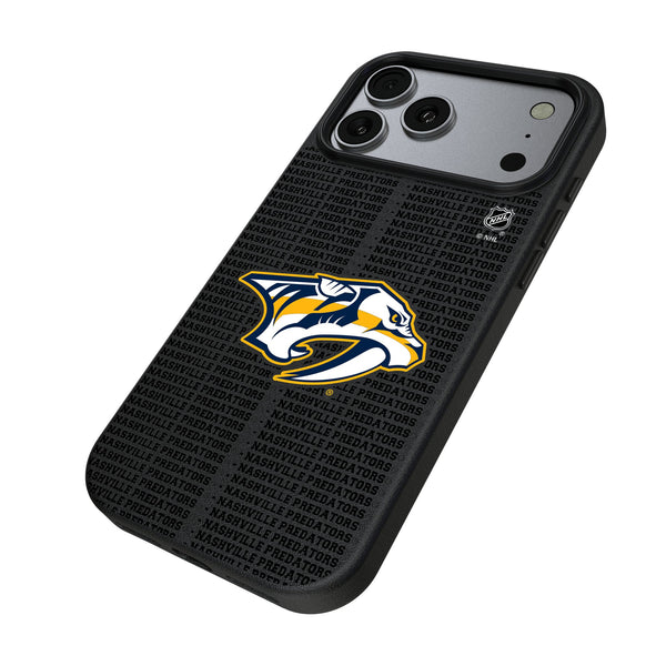Nashville Predators Text Backdrop iPhone MagSafe Compatible Phone Case for Apple iPhone Iso.Jpg