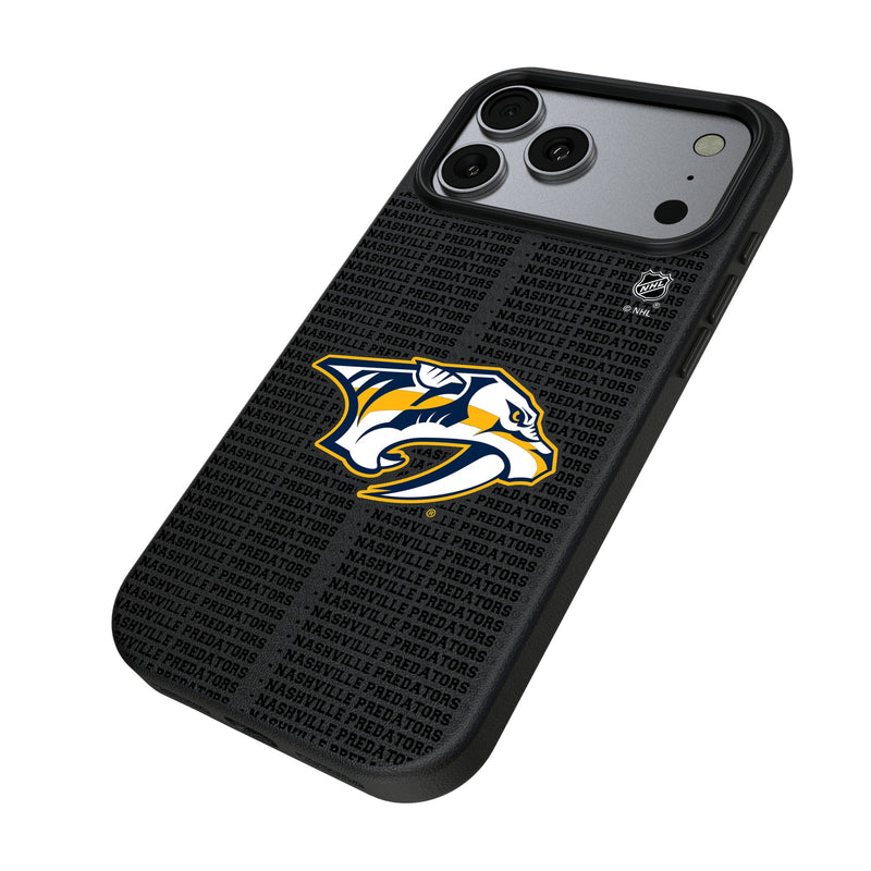 Nashville Predators Text Backdrop iPhone MagSafe Compatible Phone Case for Apple iPhone Iso.Jpg